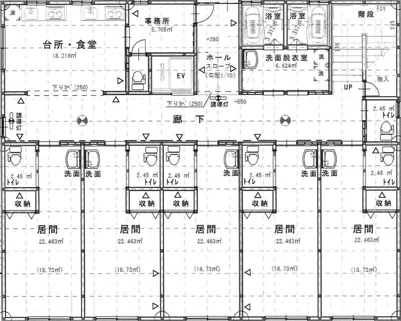ひたちの里 建物見取図1F